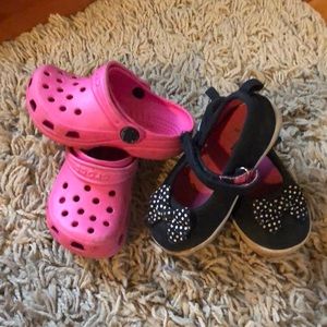 Crocs and Garanimals size 6